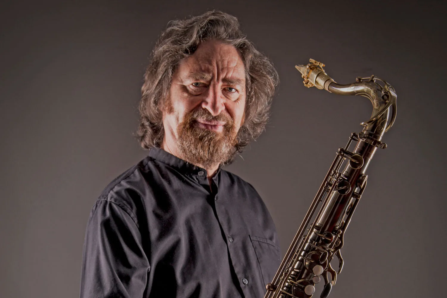 Daniel Guggenheim mit Saxofon
